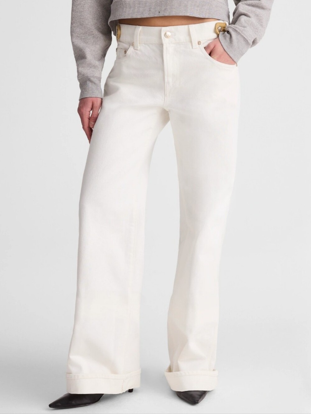 Madewell x Benjamin Talley Smith The Coolidge Low-Rise Wide-Leg Jean NZ179